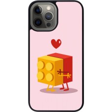 Coque iPhone 12 Pro Max - Silicone rigide noir Saint Valentines Day 26 Puzzle