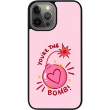 Coque iPhone 12 Pro Max - Silicone rigide noir Saint Valentines Day 26 You are the bomb