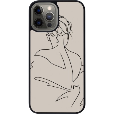 Hülle iPhone 12 Pro Max - Silikon schwarz Salnikova 05
