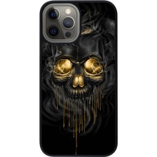 Coque iPhone 12 Pro Max - Silicone rigide noir Skull 02