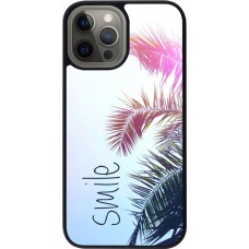 Coque iPhone 12 Pro Max - Silicone rigide noir Smile 05