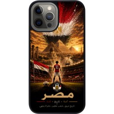 iPhone 12 Pro Max Case Hülle - Silikon schwarz Fussball Ägypten splash 2026
