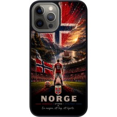 iPhone 12 Pro Max Case Hülle - Silikon schwarz Fussball Norwegen splash 2026