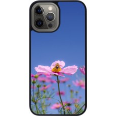 Coque iPhone 12 Pro Max - Silicone rigide noir Bee on a flower Spring 2026