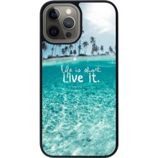 Coque iPhone 12 Pro Max - Silicone rigide noir Summer 18 24
