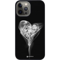 Hülle iPhone 12 Pro Max - Silikon schwarz Valentine 2022 Black Smoke