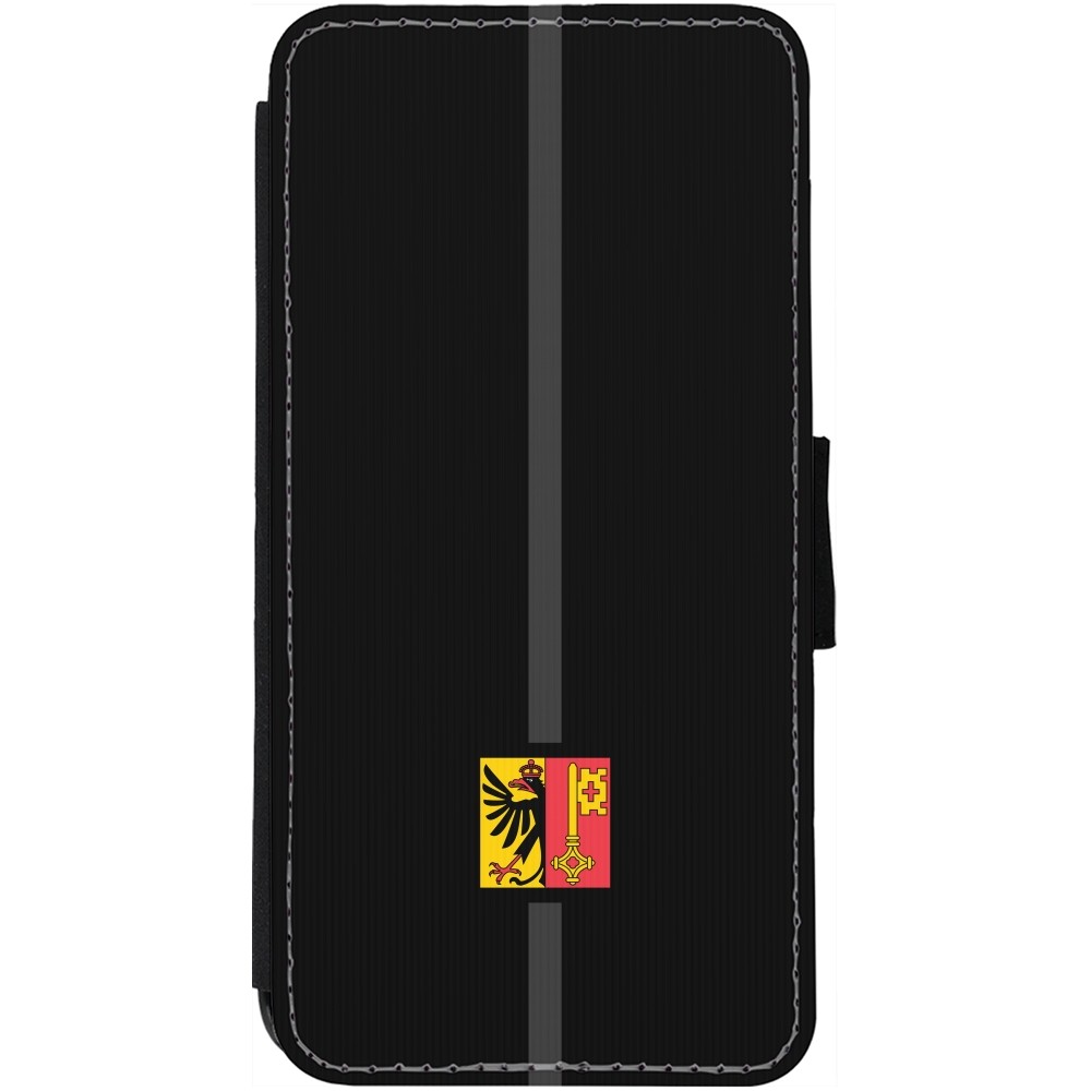 Coque iPhone 12 Pro Max - Wallet noir Canton GE noir