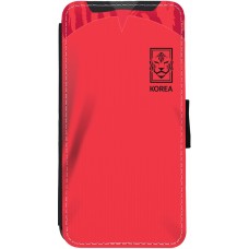 iPhone 12 Pro Max Case Hülle - Wallet schwarz Südkorea 2022 personalisierbares Fussballtrikot