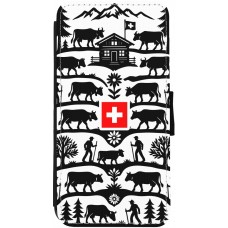 Coque iPhone 12 Pro Max - Wallet noir Poya Suisse 3
