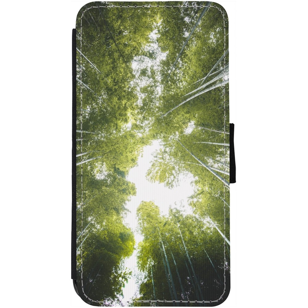 iPhone 12 Pro Max Case Hülle - Wallet schwarz Spring 23 forest blue sky