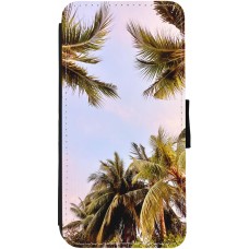 iPhone 12 Pro Max Case Hülle - Wallet schwarz Summer 2023 palm tree vibe