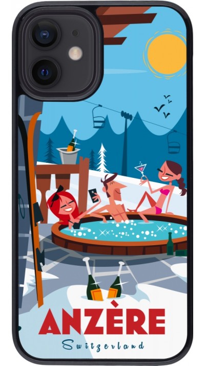 iPhone 12 mini Case Hülle - Anzère Mountain Jacuzzi