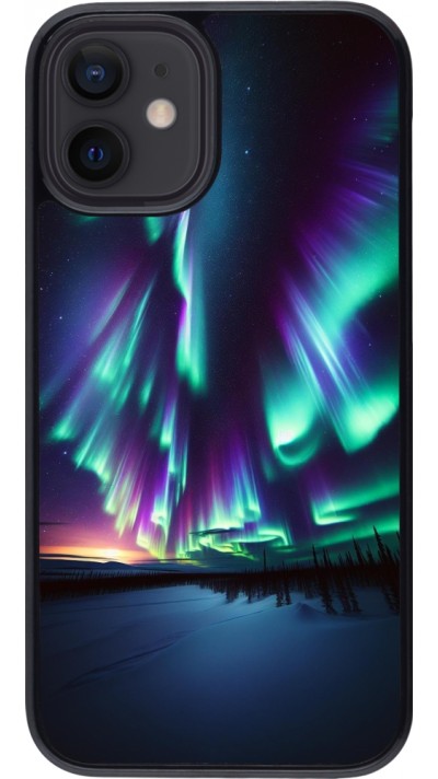 iPhone 12 mini Case Hülle - Funkelndes Nordlicht