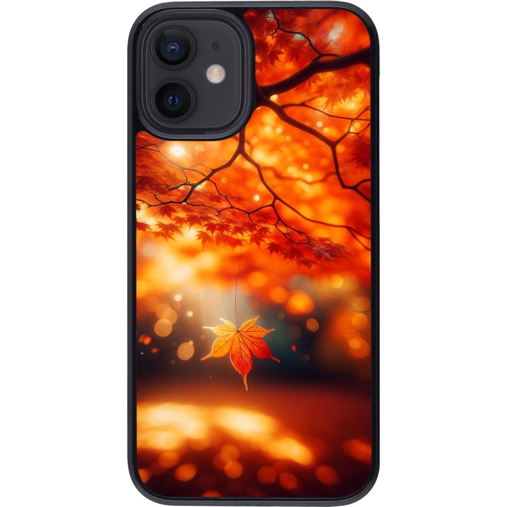 iPhone 12 mini Case Hülle - Herbst Magisch Orange