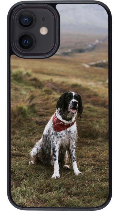 Coque iPhone 12 mini - Autumn 22 happy wet dog