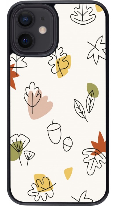 Coque iPhone 12 mini - Autumn 22 leaves