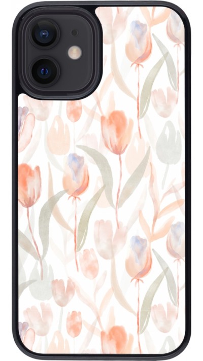 Coque iPhone 12 mini - Autumn 22 watercolor tulip