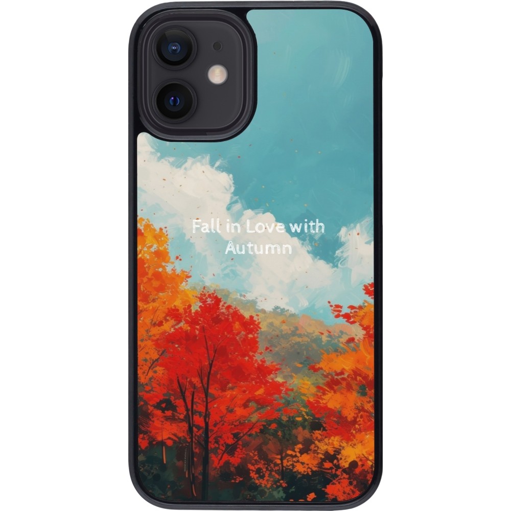 Coque iPhone 12 mini - Autumn 25 Fall in love