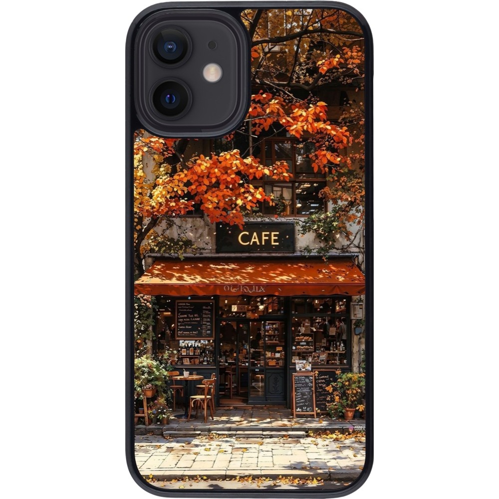 Coque iPhone 12 mini - Autumn 25 Coffee shop