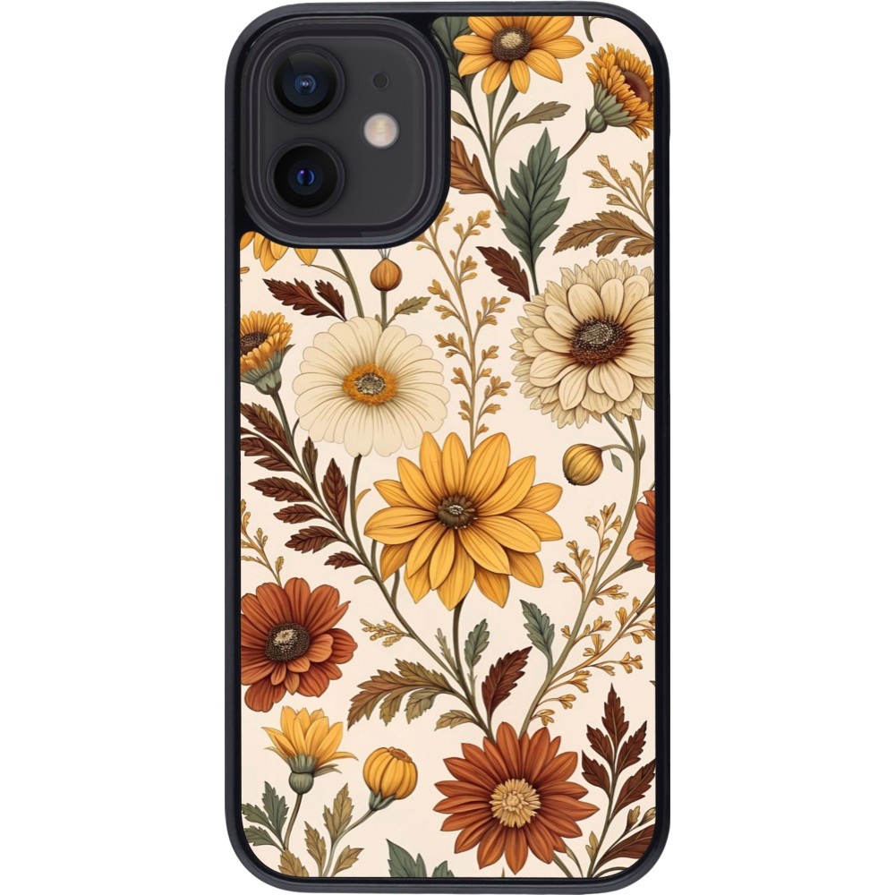 Coque iPhone 12 mini - Autumn 25 Flower pattern