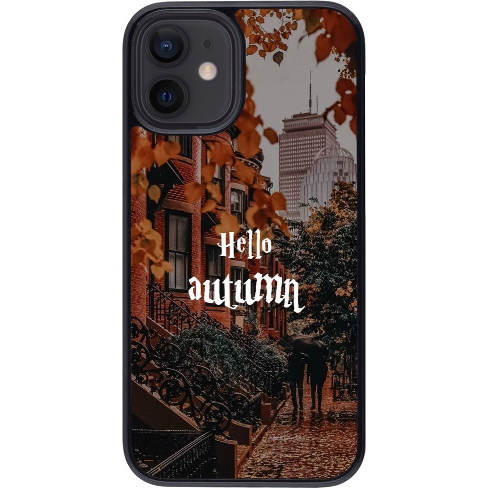 Coque iPhone 12 mini - Autumn 25 Hello autumn