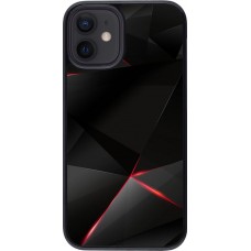 Hülle iPhone 12 mini - Black Red Lines
