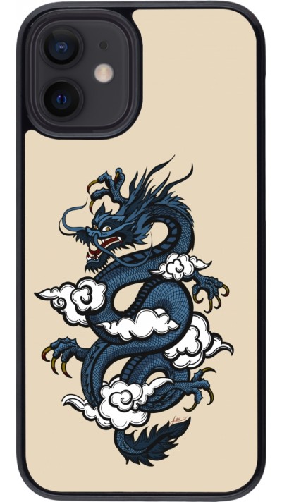 iPhone 12 mini Case Hülle - Blue Dragon Tattoo
