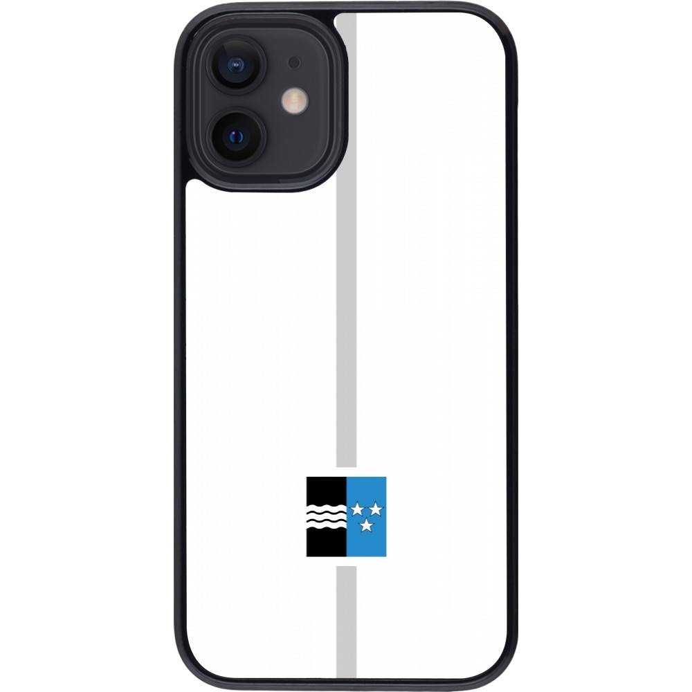 Coque iPhone 12 mini - Canton AG blanc