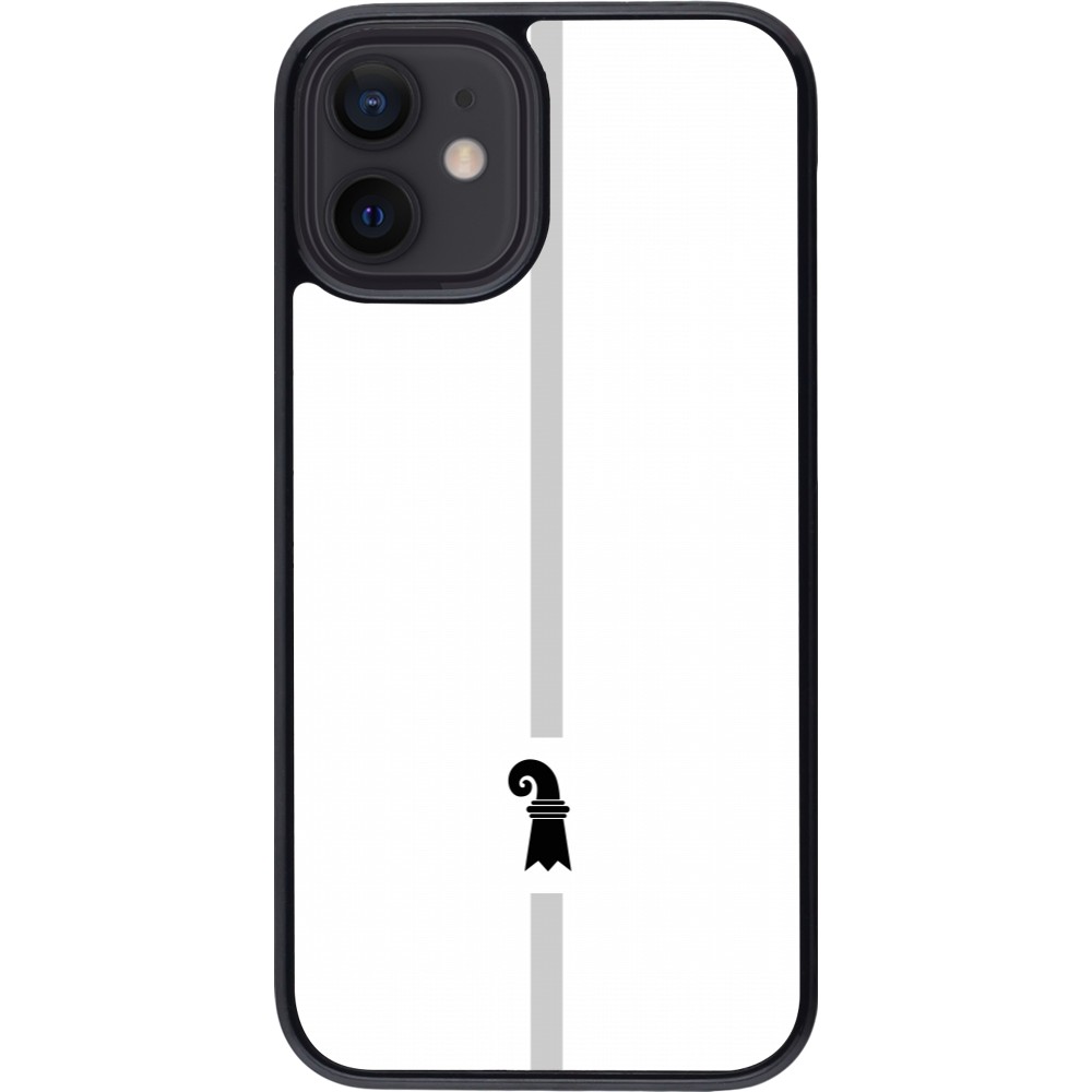 iPhone 12 mini Case Hülle - Kanton BS weiss