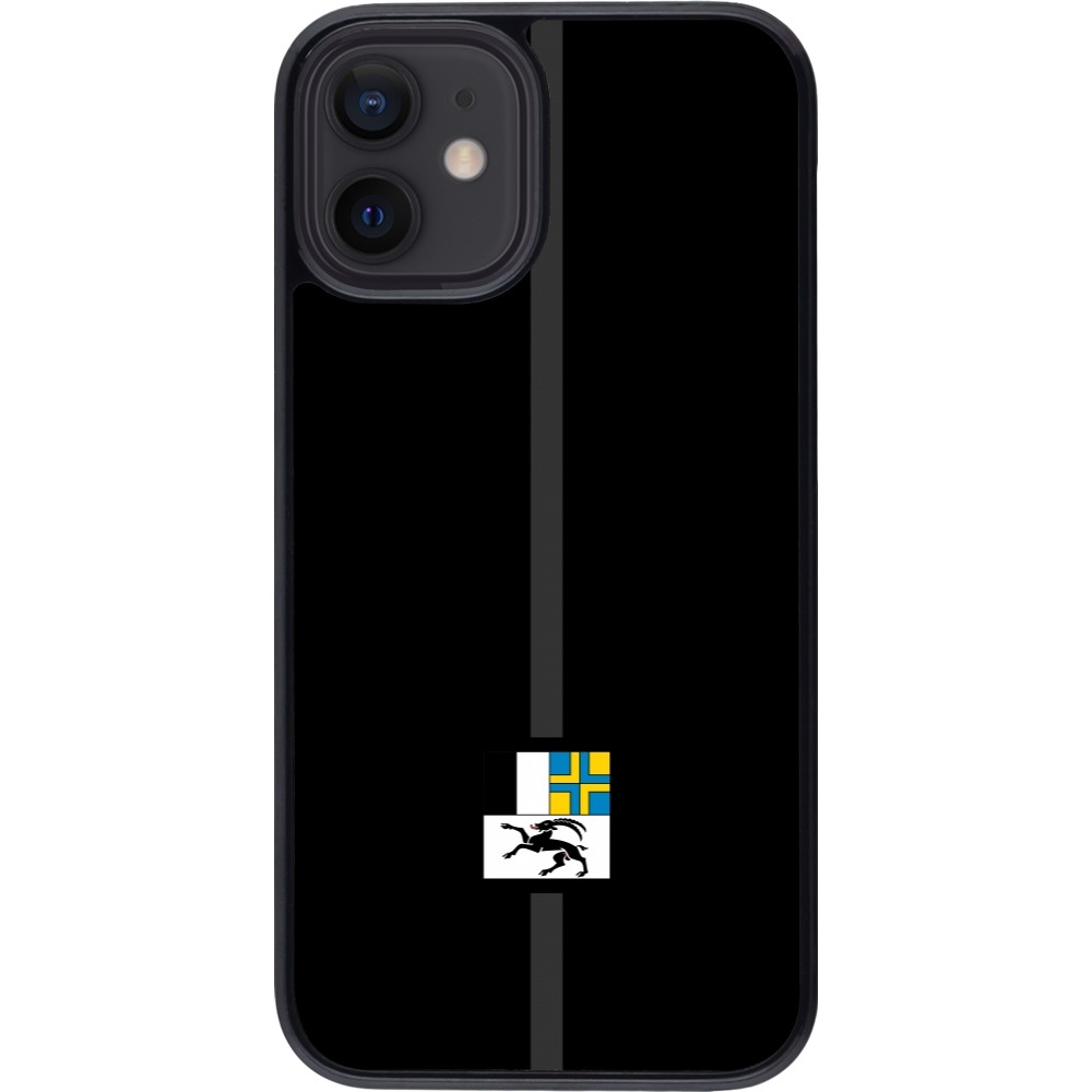 iPhone 12 mini Case Hülle - Kanton GR schwarz