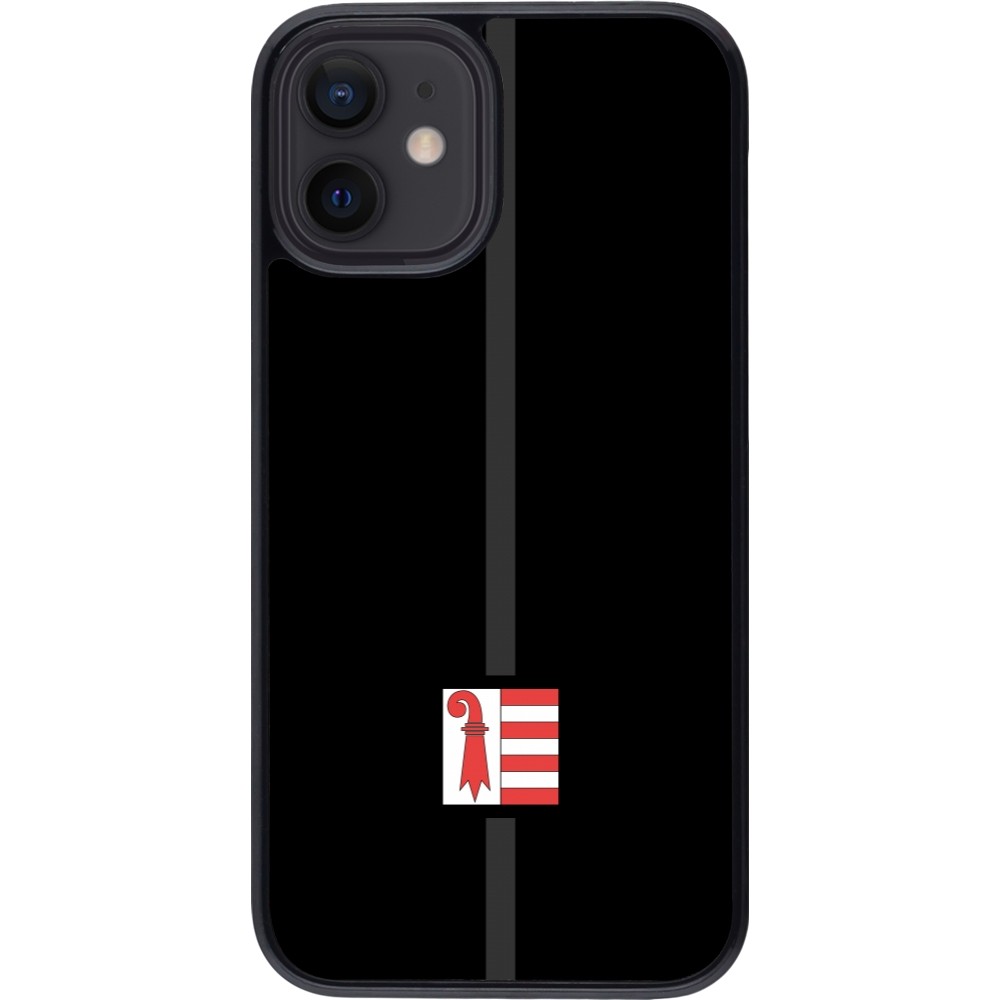 iPhone 12 mini Case Hülle - Kanton JU schwarz