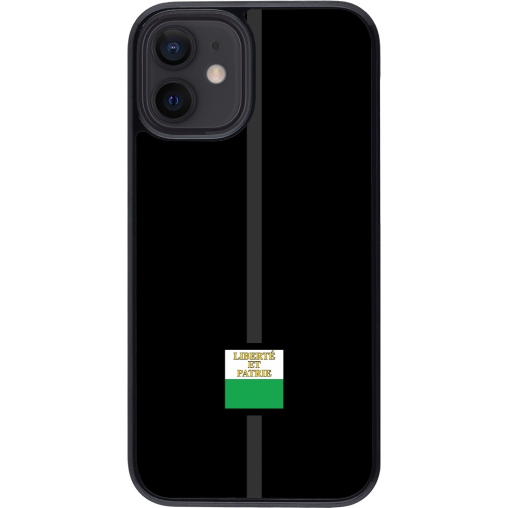 iPhone 12 mini Case Hülle - Kanton VD schwarz