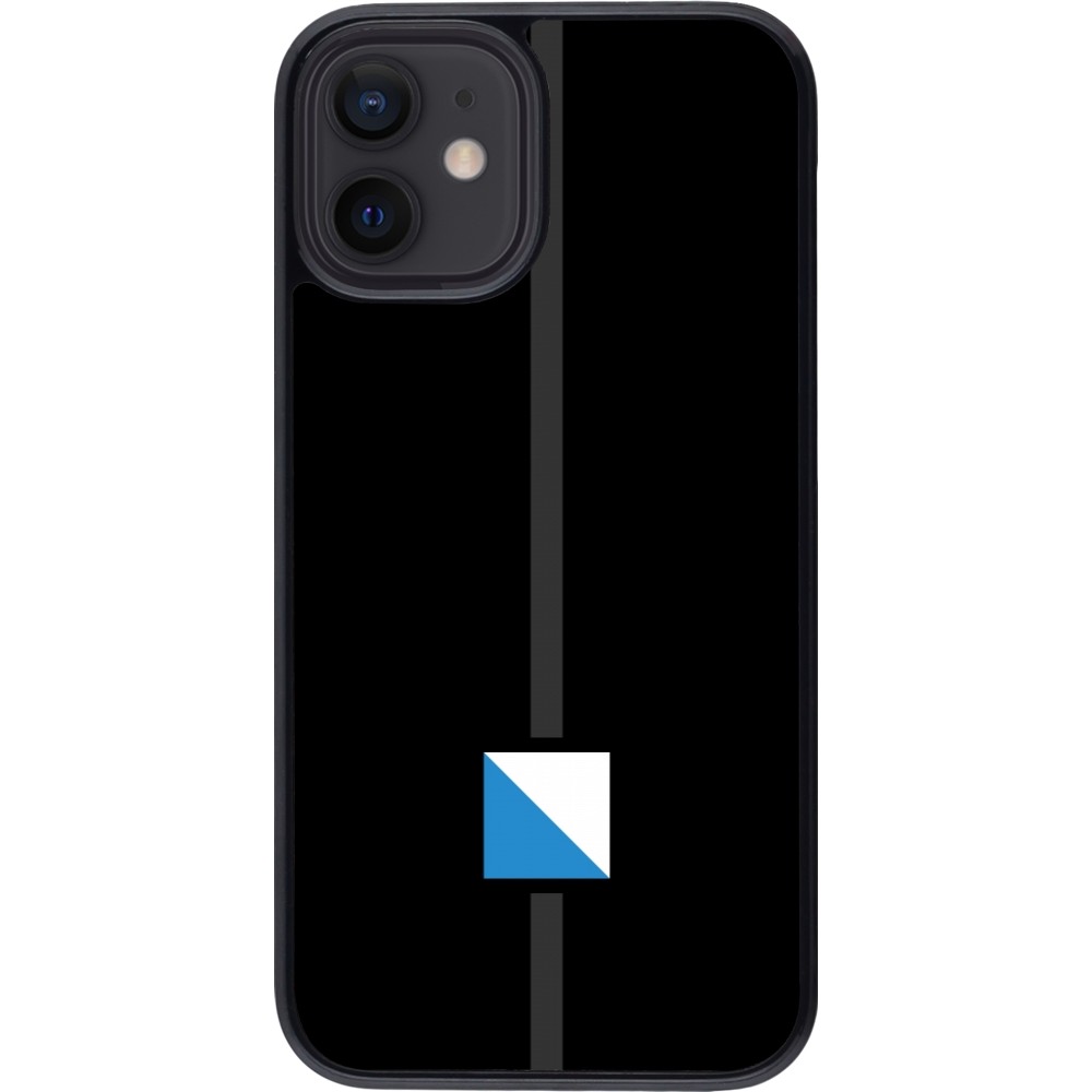 iPhone 12 mini Case Hülle - Kanton ZH schwarz