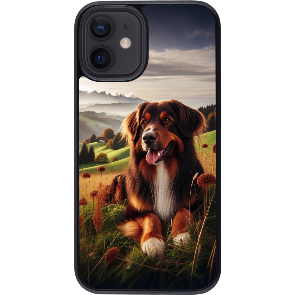 iPhone 12 mini Case Hülle - Hund Land Schweiz