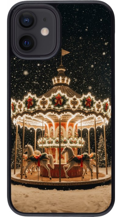 Coque iPhone 12 mini - Christmas 25 Carousel