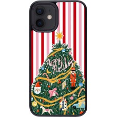 Coque iPhone 12 mini - Christmas 25 Happy Holiday