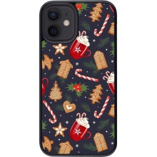 Coque iPhone 12 mini - Christmas 25 Pattern Gingerbread House