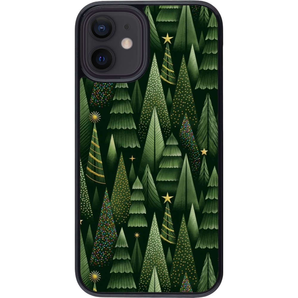 Coque iPhone 12 mini - Christmas 25 Pattern Xmas Tree