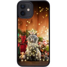 Coque iPhone 12 mini - Christmas 25 Xmas Cat