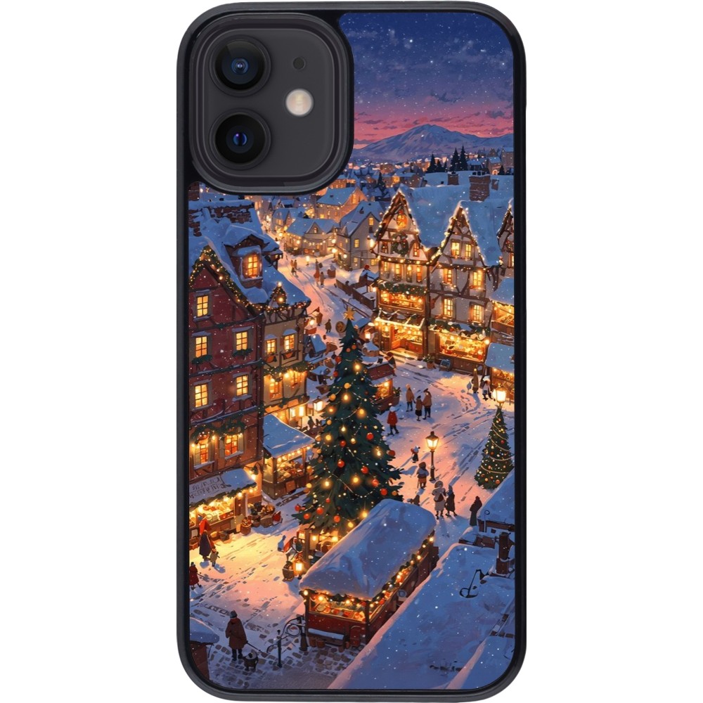 Coque iPhone 12 mini - Christmas 25 Xmas Village