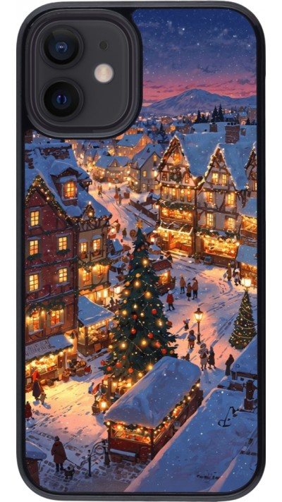 Coque iPhone 12 mini - Christmas 25 Xmas Village