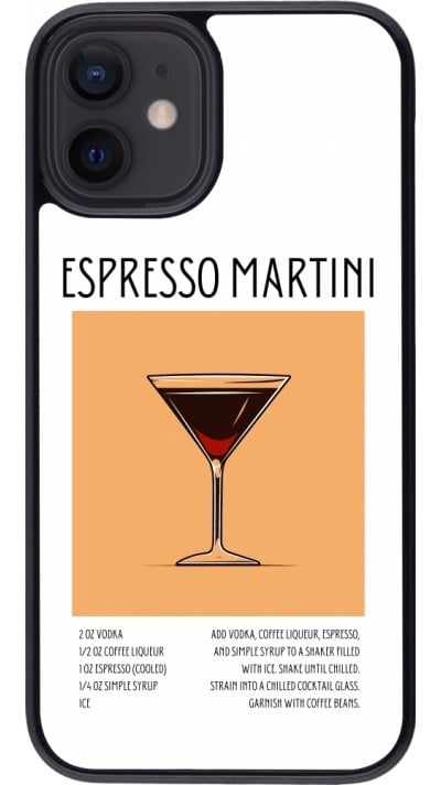 iPhone 12 mini Case Hülle - Cocktail Rezept Espresso Martini