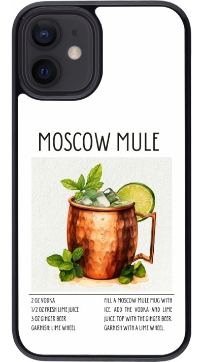 Coque iPhone 12 mini - Cocktail recette Moscow Mule