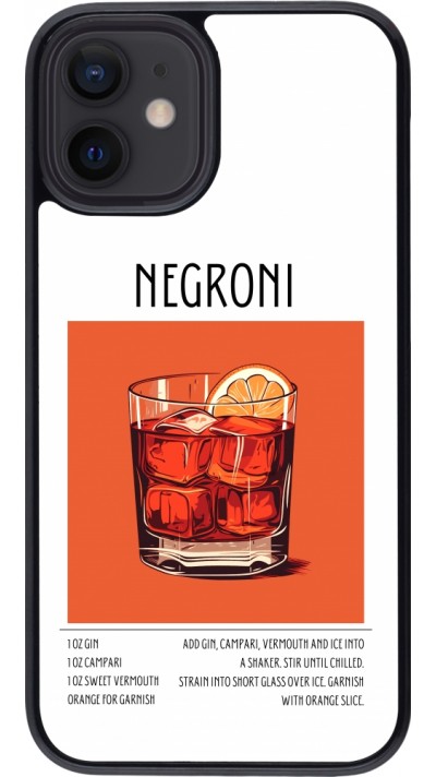 iPhone 12 mini Case Hülle - Cocktail Rezept Negroni