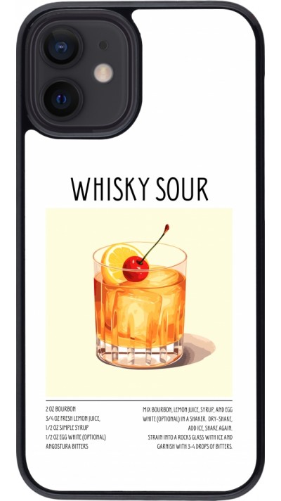 Coque iPhone 12 mini - Cocktail recette Whisky Sour