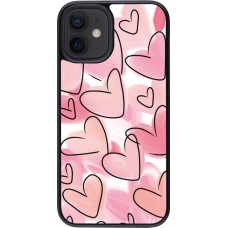 iPhone 12 mini Case Hülle - Easter 2023 pink hearts