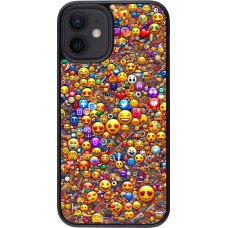 iPhone 12 mini Case Hülle - Emoji gemischt