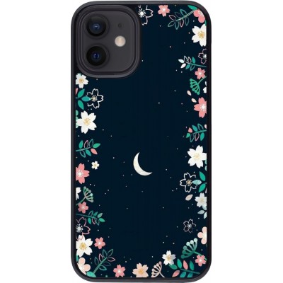 Hülle iPhone 12 mini - Flowers space