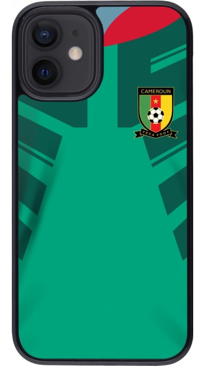Coque iPhone 12 mini - Maillot de football Cameroun 2022 personnalisable