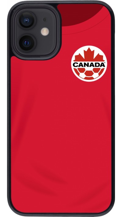 Coque iPhone 12 mini - Maillot de football Canada 2022 personnalisable